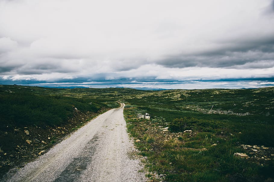 road, dirt, cloud - sky, direction, transportation, environment HD wallpaper