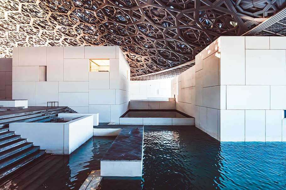 swimming pool, architecture, built structure, day, no people HD wallpaper