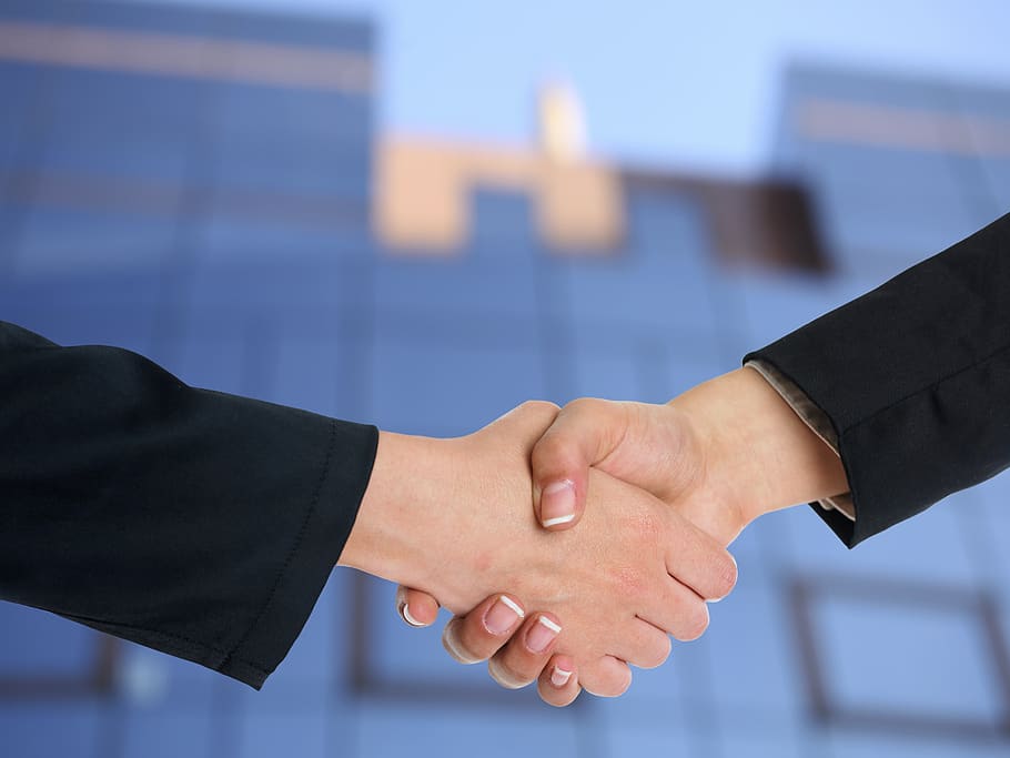 handshake, cooperation, partnership, agreement, deal, teamwork, HD wallpaper