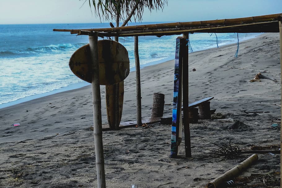 beach, sea, surf, sand, lombok, water, land, nature, beauty in nature HD wallpaper