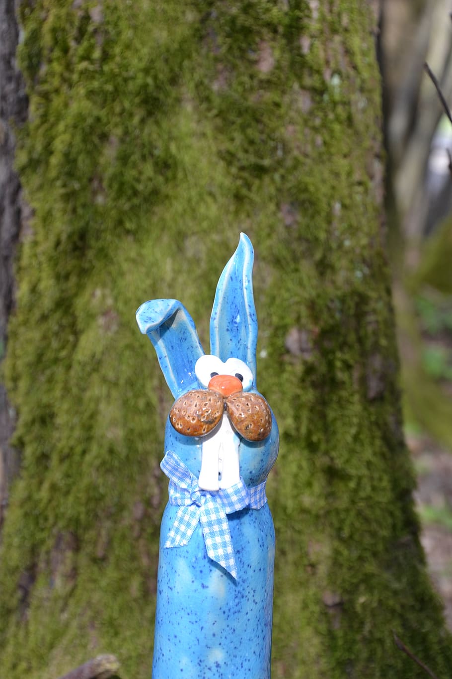 easter, easter bunny, hare, deco, ears, easter theme, easter decoration HD wallpaper