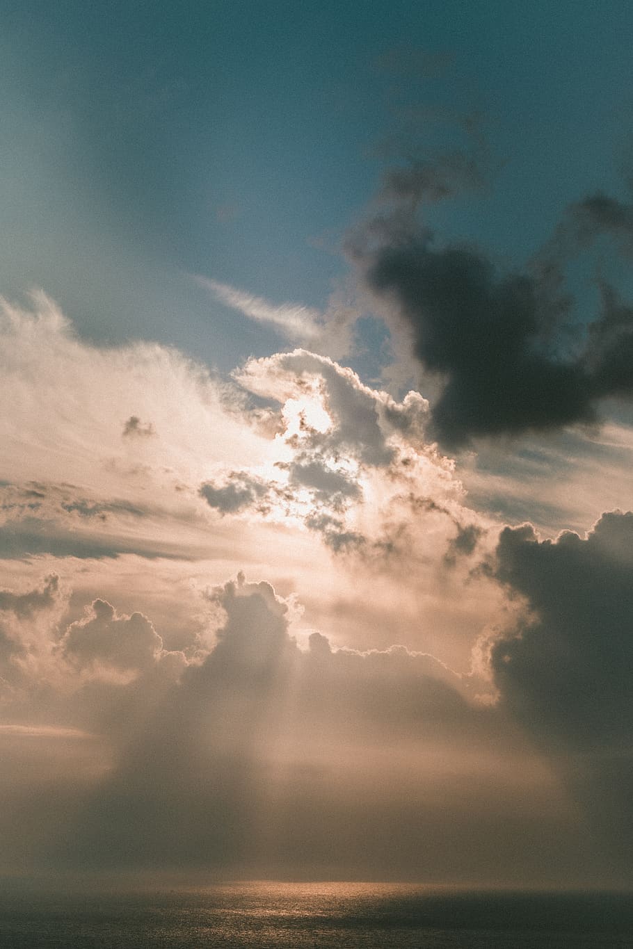 sun covered by the gray clouds during daytime, cloud - sky, beauty in nature HD wallpaper