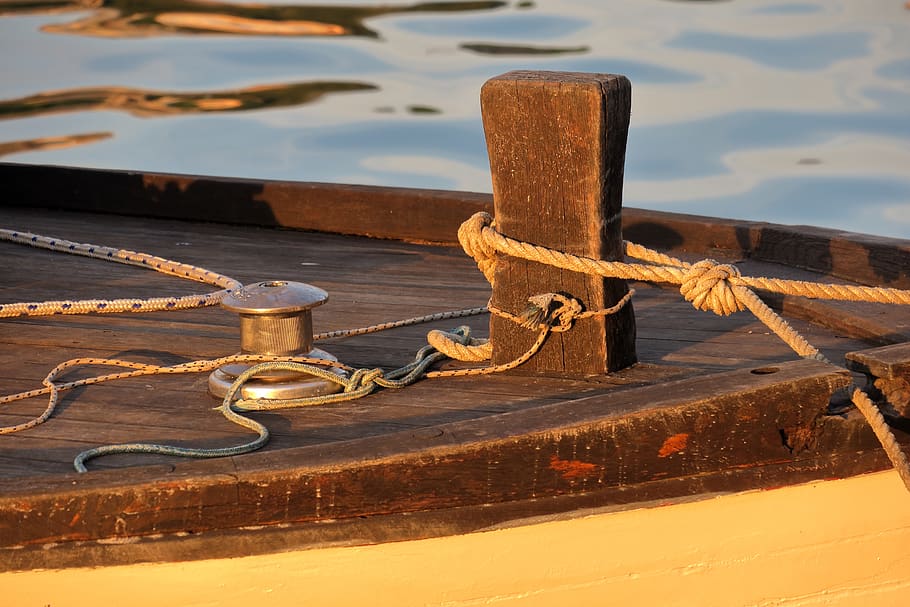 boat, rope, ship, leash, ship traffic jams, cordage, dew, maritime HD wallpaper