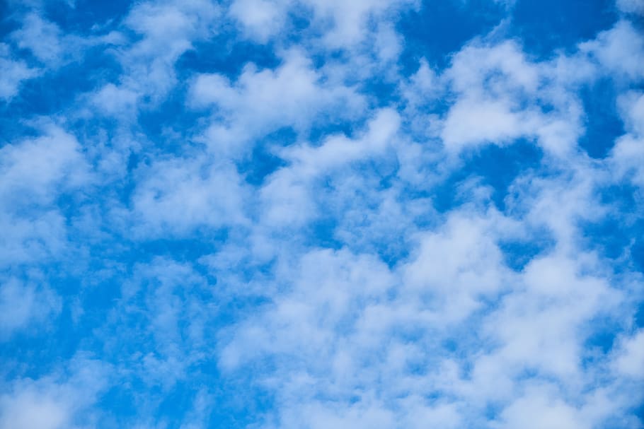 cloud, blue, white, air, background, pattern, texture, sky, HD wallpaper