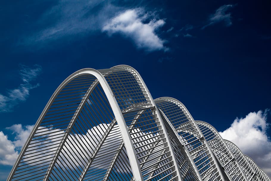 greece, marousi, οακα, clouds, urban, architecture, cityscape HD wallpaper