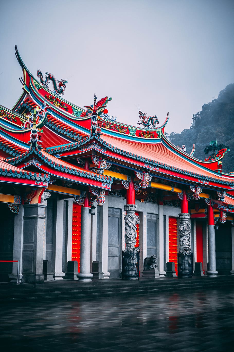 Chinese architecture, built structure, building exterior, roof HD wallpaper
