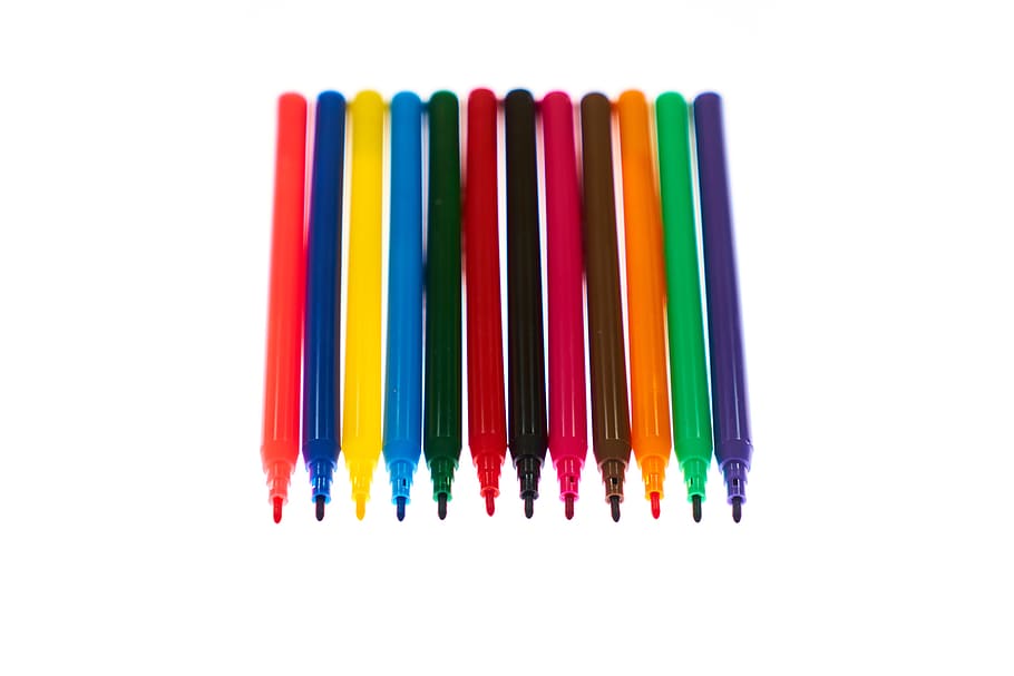 pen, school, course, colors, education, the draw, drawing, to write HD wallpaper