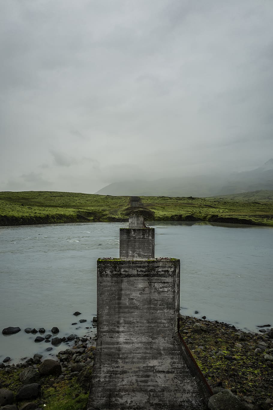 broken, bridge, brokenbridge, broken bridge, dead end, green HD wallpaper