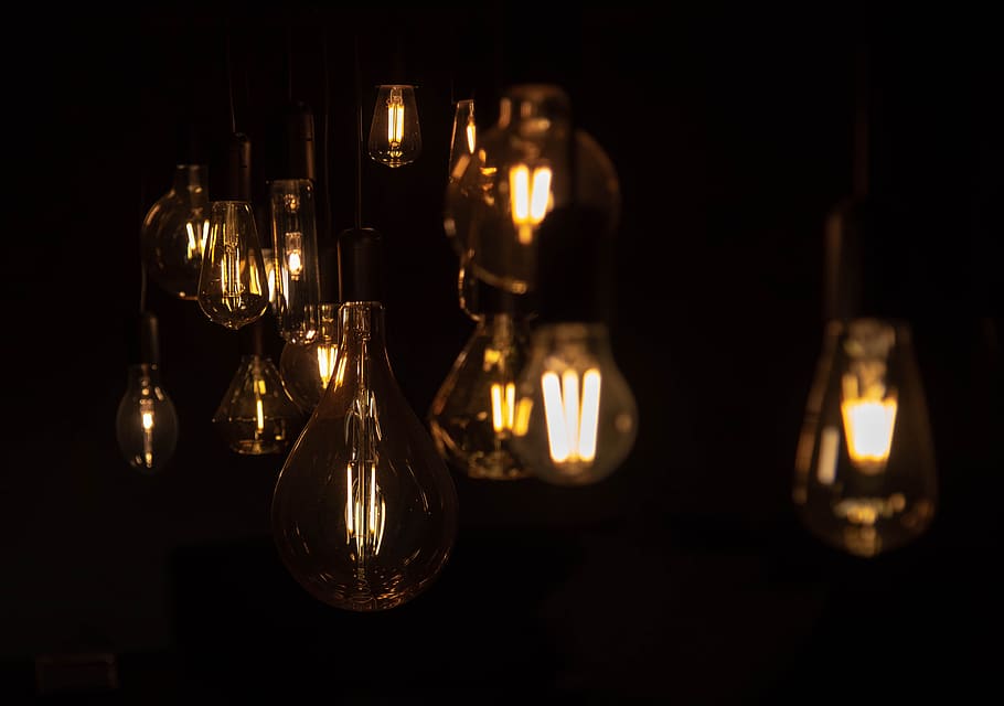 light, lamp, light bulb, energy, current, pear, shining, glow HD wallpaper