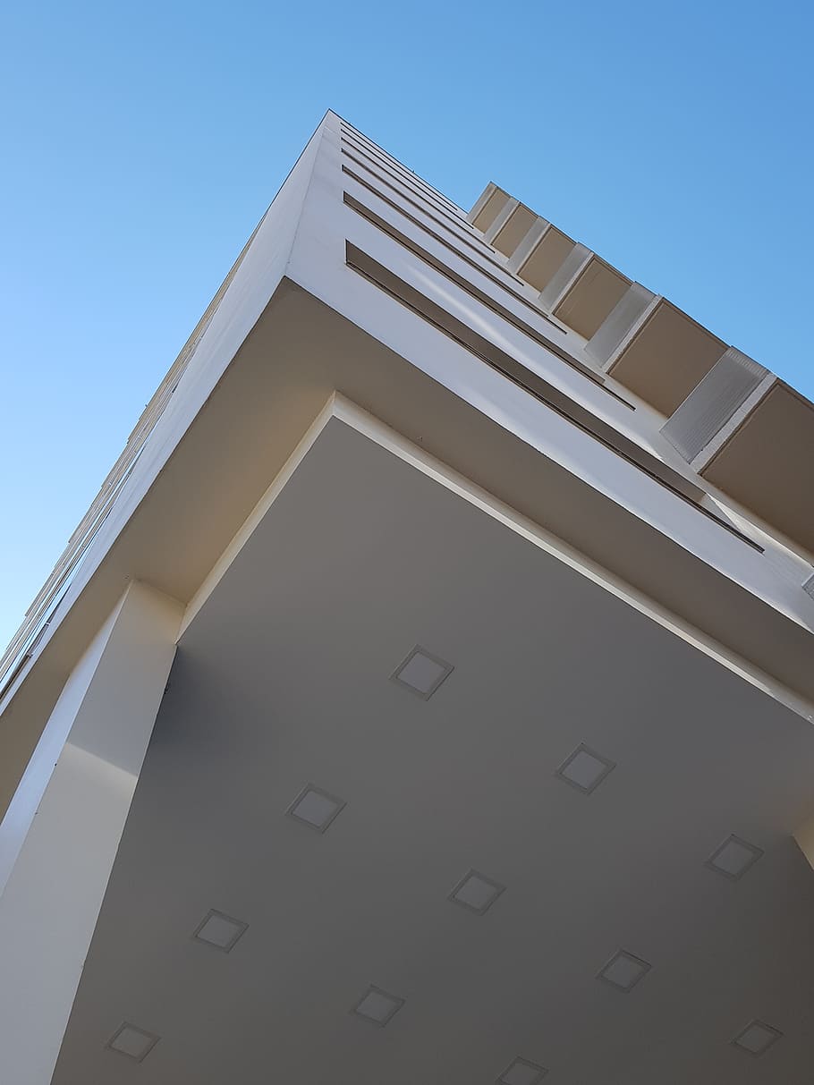 White High-rise Building, architectural design, architecture HD wallpaper