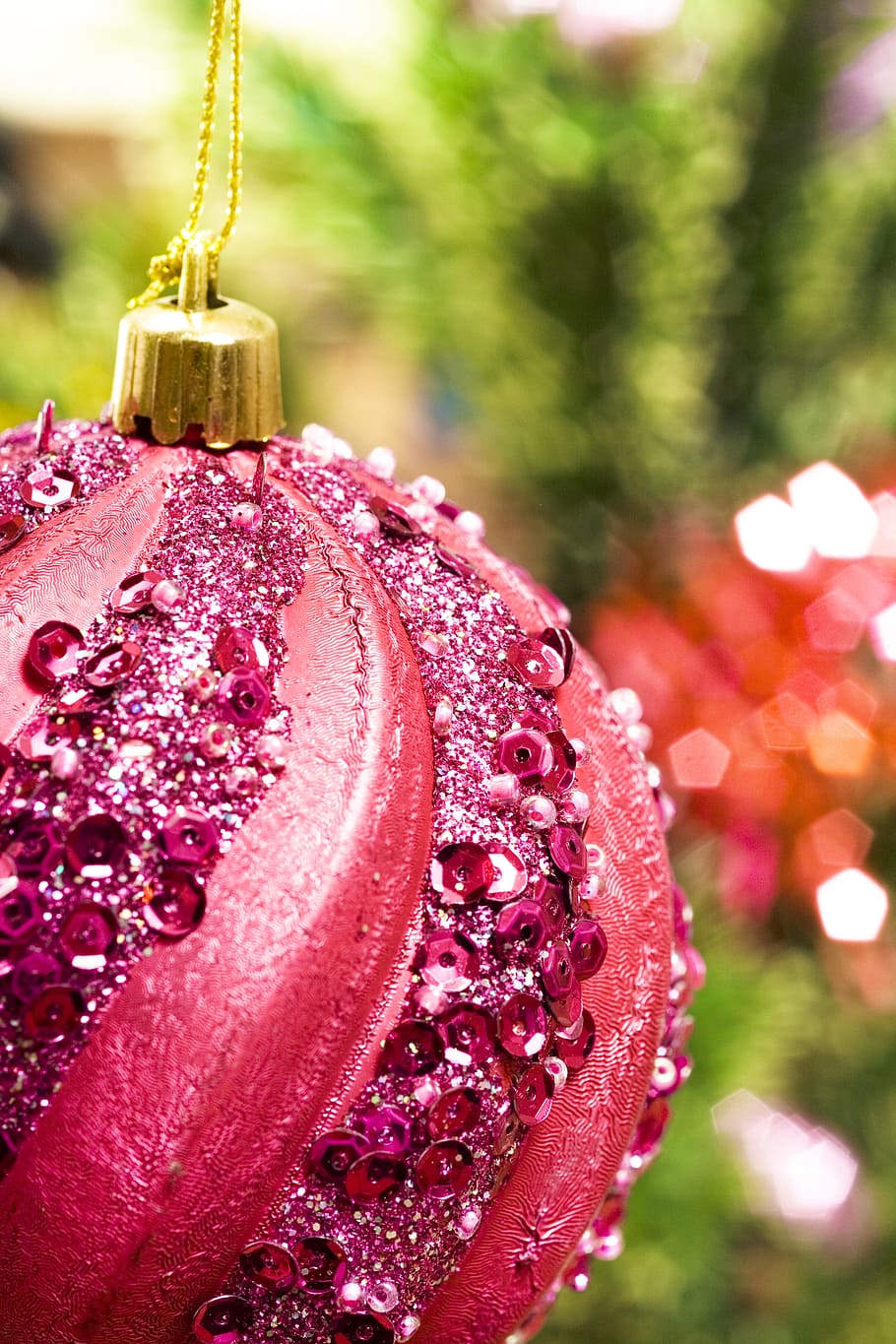background, ball, bauble, blue, blur, bright, celebration, christmas HD wallpaper