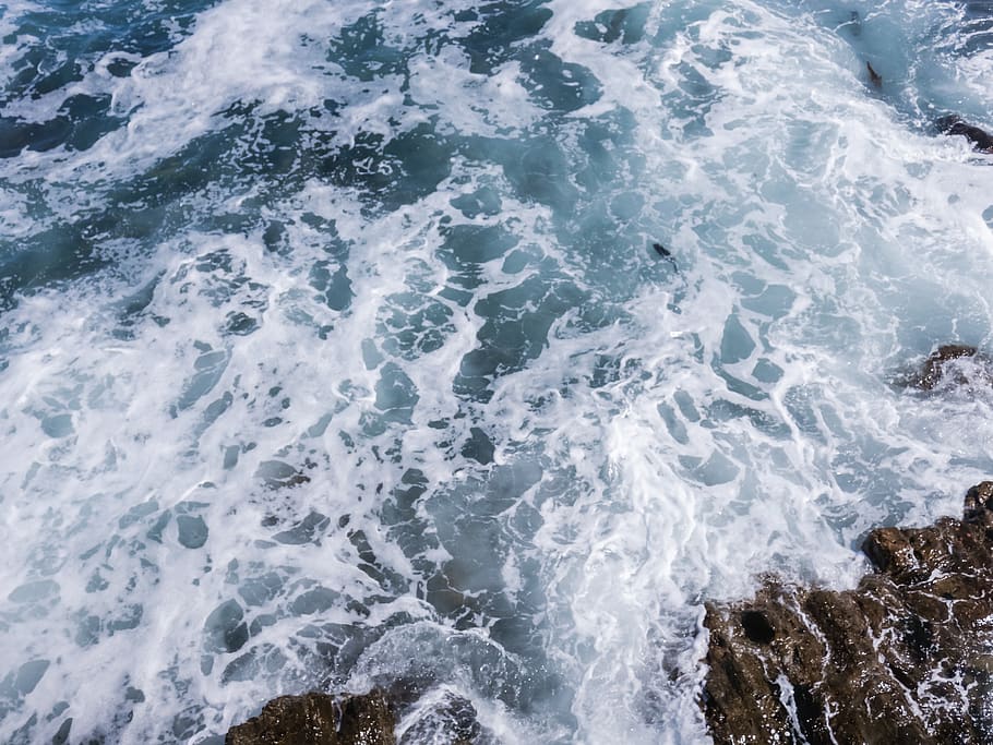 cape town, beach, oceans, waves, blue, deep blue, water, sand HD wallpaper