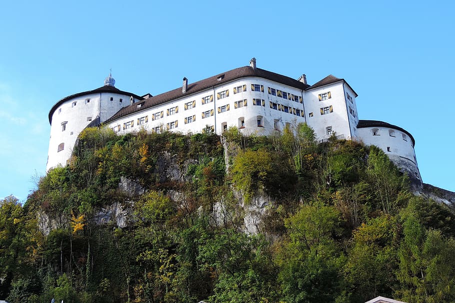 austria, tyrol, kufstein, fixed, mountain, castle, inntal valley HD wallpaper