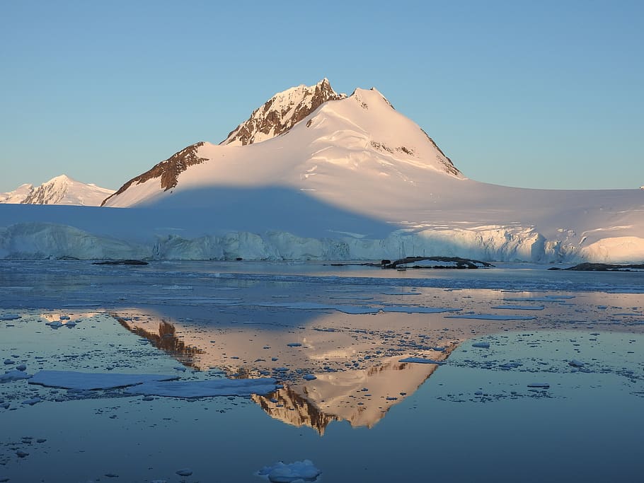 antarctica, crusie, reflection, snow, artic, burg, clear, crisp HD wallpaper