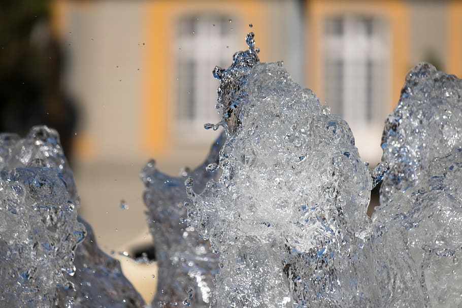 fountain, bubble, inject, moment, frozen, sculpture, refreshment HD wallpaper