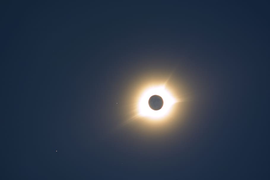 solar eclipse, sky, space, beauty in nature, astronomy, moon HD wallpaper