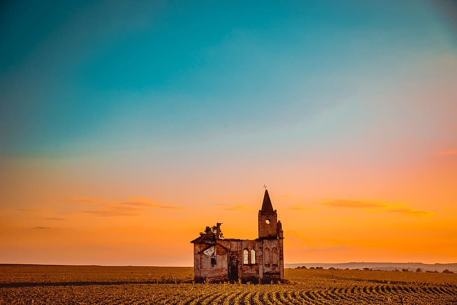 Landscape Photography of House and Sky, architecture, building HD wallpaper