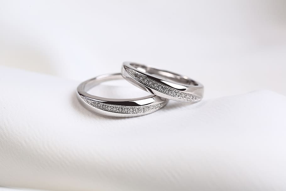 rings, wedding rings, white gold ring, jewelry, weddings, love, HD wallpaper