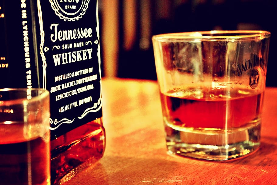 drinks, daniels, jack, whiskey, refreshment, glass, food and drink HD wallpaper