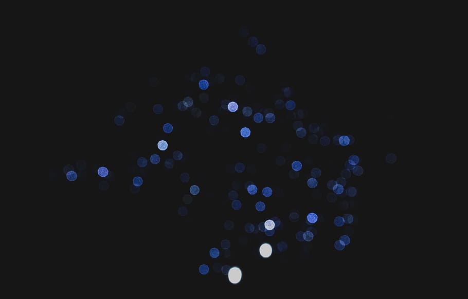 light, dark, color, blue, bokeh, out of focus, glitter, sparkle HD wallpaper