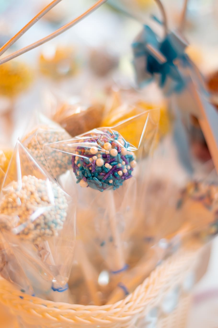 sprinkle lollipop, snack, candy, sweet, treat, cake pop, sugar HD wallpaper