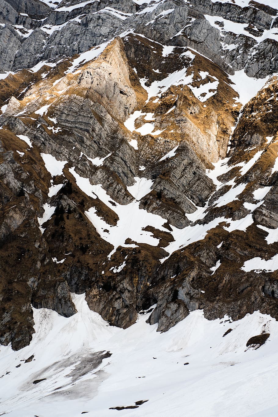 brown rock formation, snow, winter, cold temperature, beauty in nature HD wallpaper