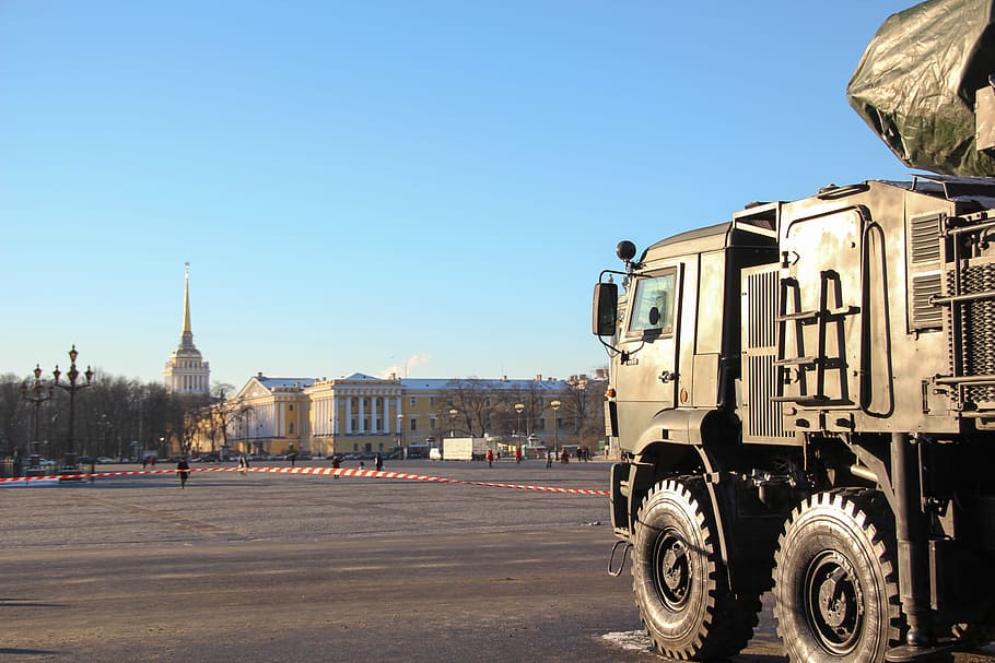 show, military, technique, spb, architecture, sky, building exterior HD wallpaper