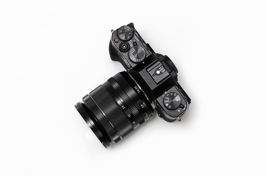 minimalism, lens, black, fuji, mirrorless, camera, xt10, x-t10 HD wallpaper