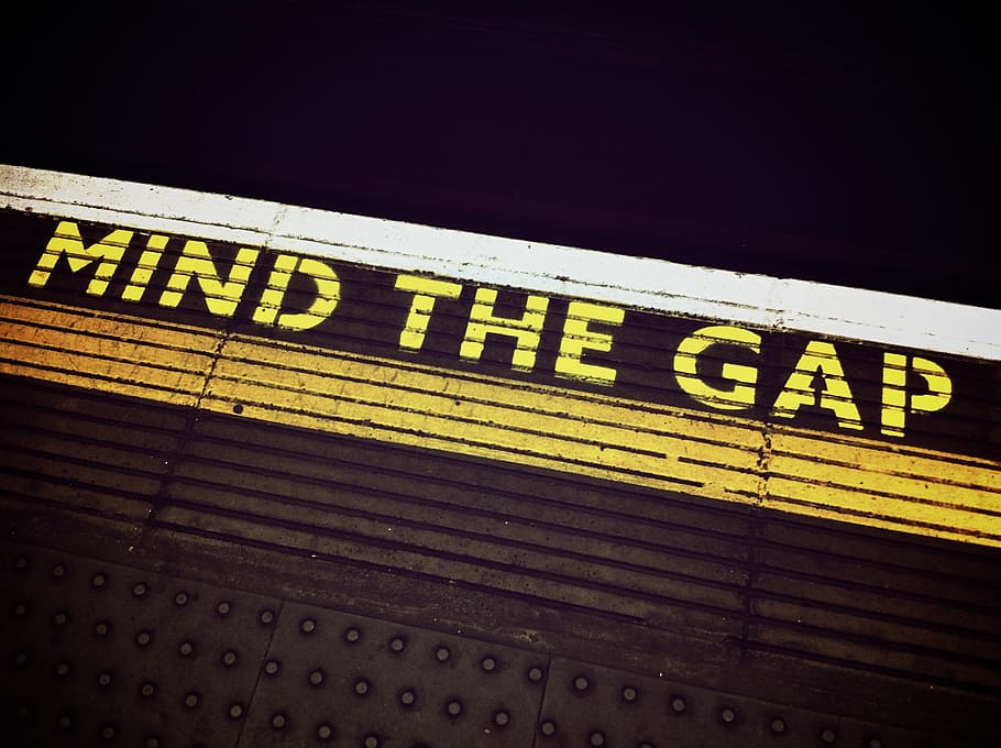 Mind the Gap Signage, danger, information, safety, security, text HD wallpaper