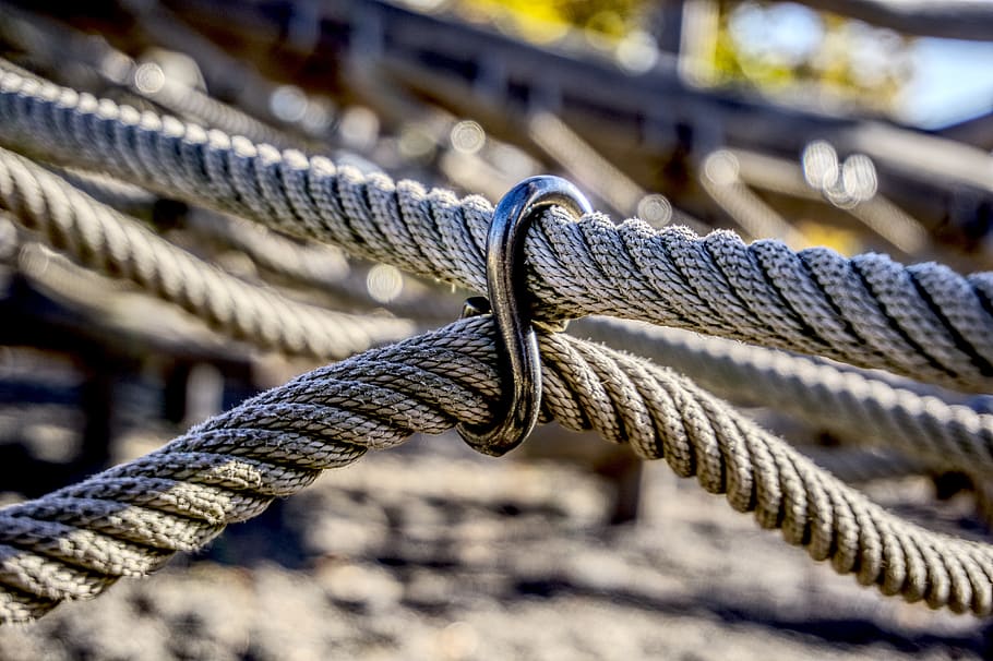 rope, climb, romp, play, playground, klettergerüst, wood, hdr HD wallpaper