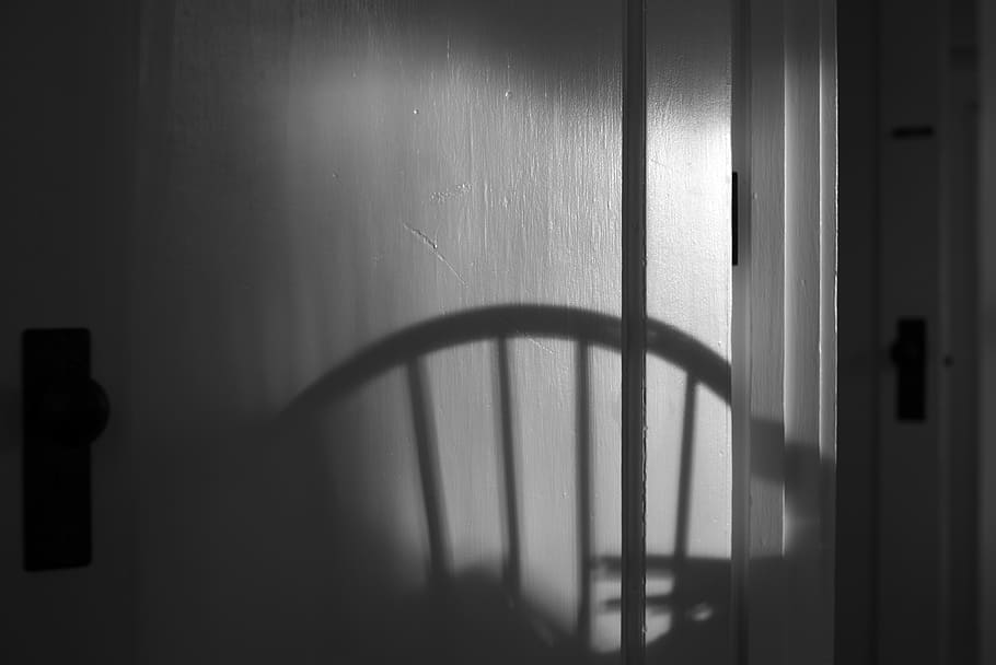 abstract, bandw, indoors, shadow, no people, window, home interior HD wallpaper