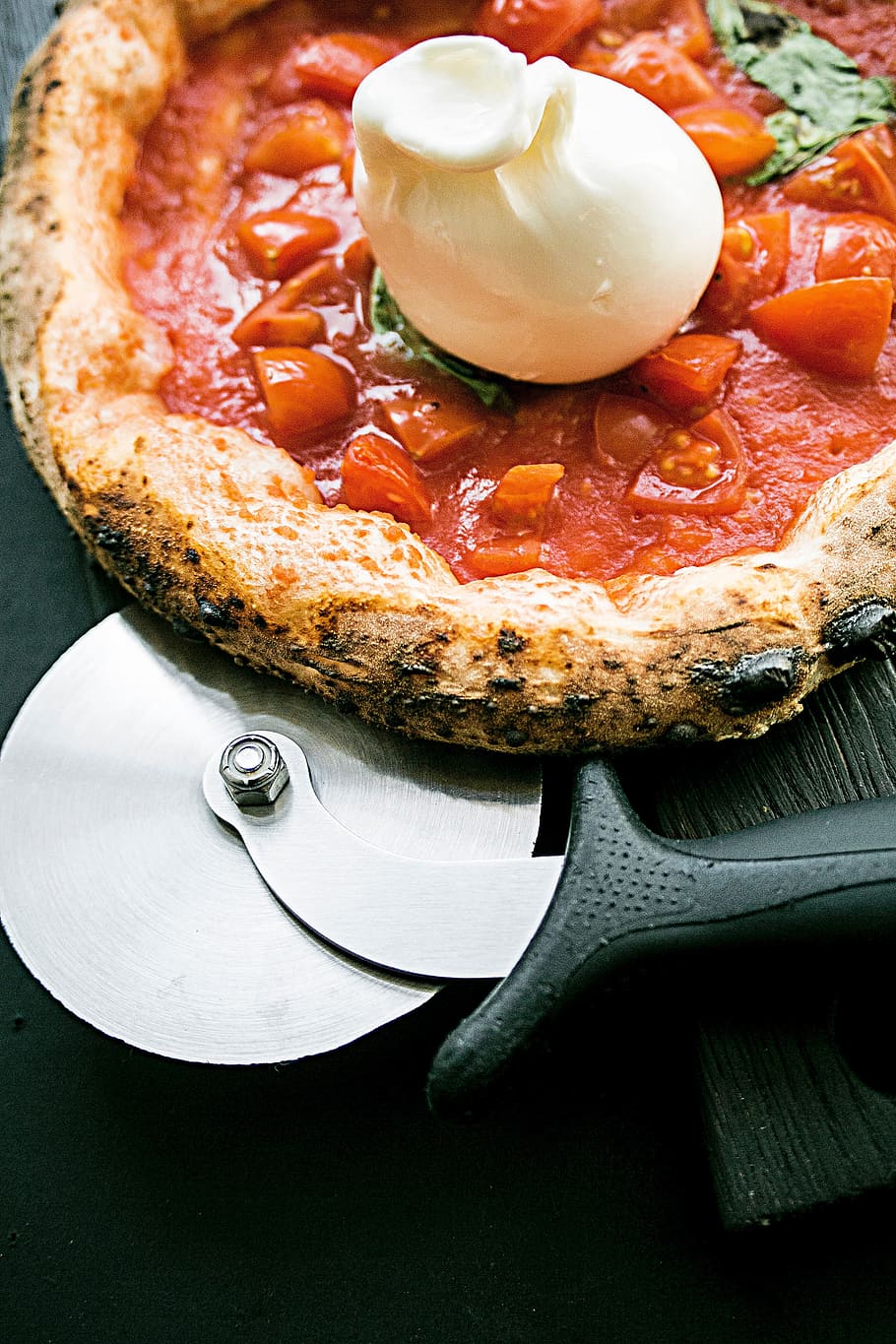 fresh, mini, pizza, overn, baked, tomato, cheese, mozzarella HD wallpaper