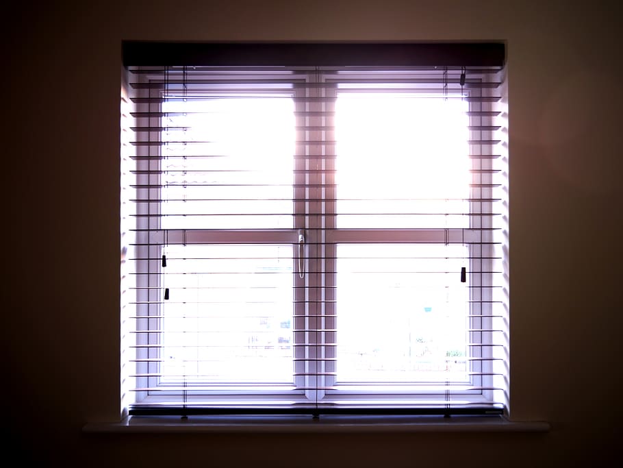 window, glowing, exposure, contrast, indoors, no people, blinds HD wallpaper