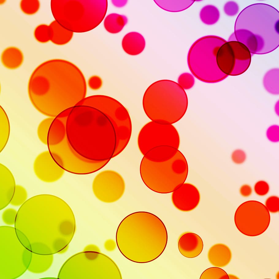 abstract, background, bright, bubbles, circle, circles, color HD wallpaper