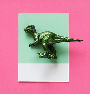 background, card, dinosaur, figure, fun, green, joy, little HD wallpaper