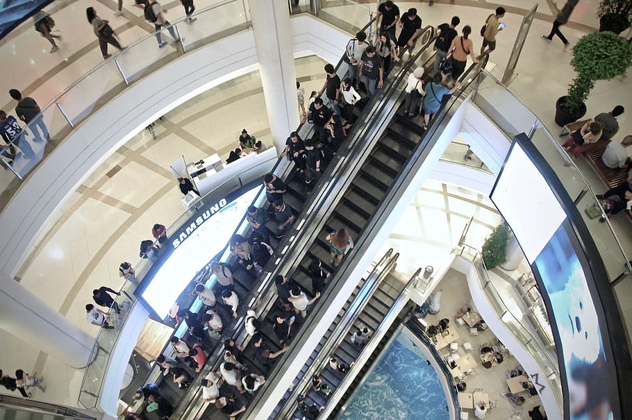 lift, group of people, large group of people, crowd, indoors HD wallpaper