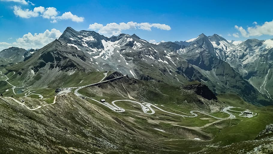 austria, grossglockner high alpine road, european alps, no people