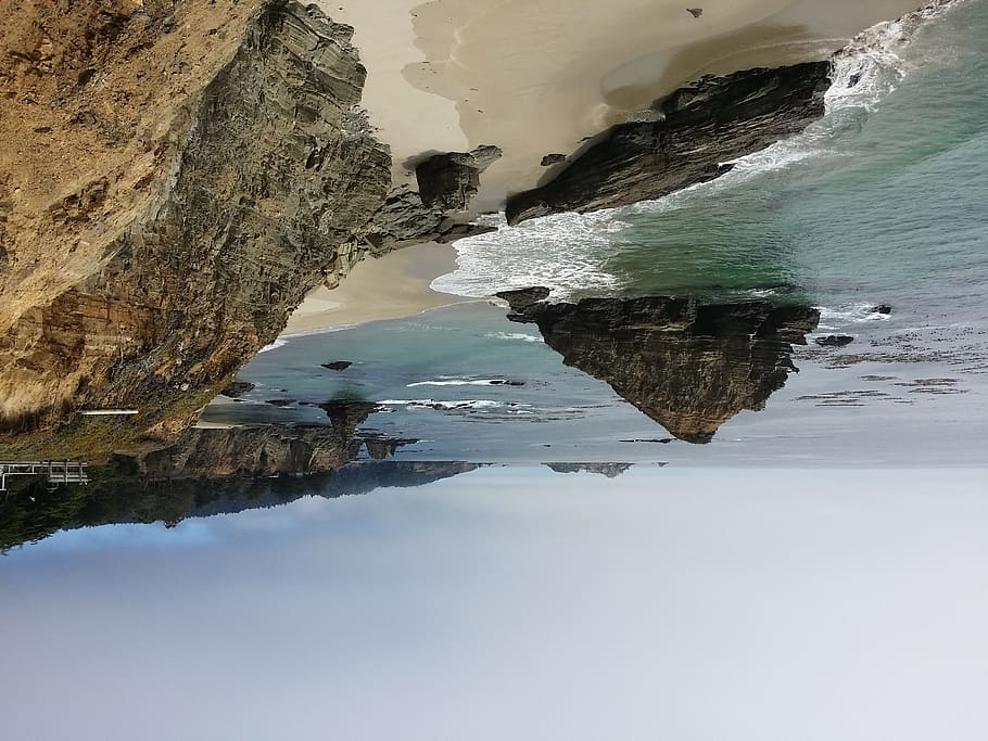 water, rock, sea, rock - object, rock formation, beauty in nature HD wallpaper
