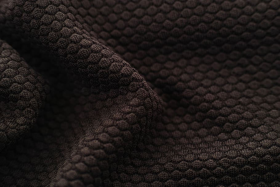Black Textile, canvas, close-up, detail, pattern, backgrounds HD wallpaper