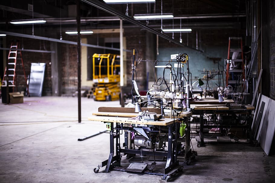 construction, sewing machines, building, industry, indoors HD wallpaper