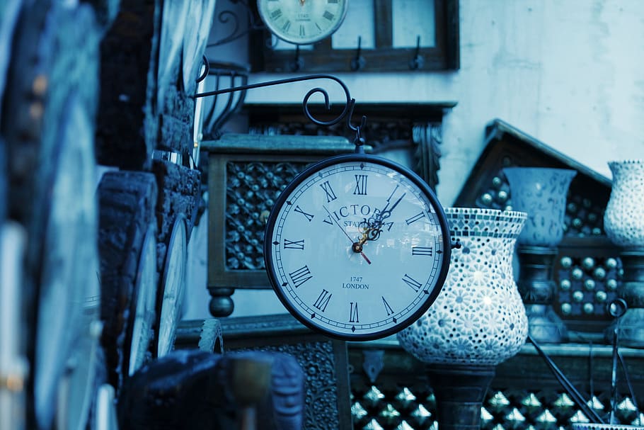 india, hyderabad, antiques, time, clocks, no people, focus on foreground