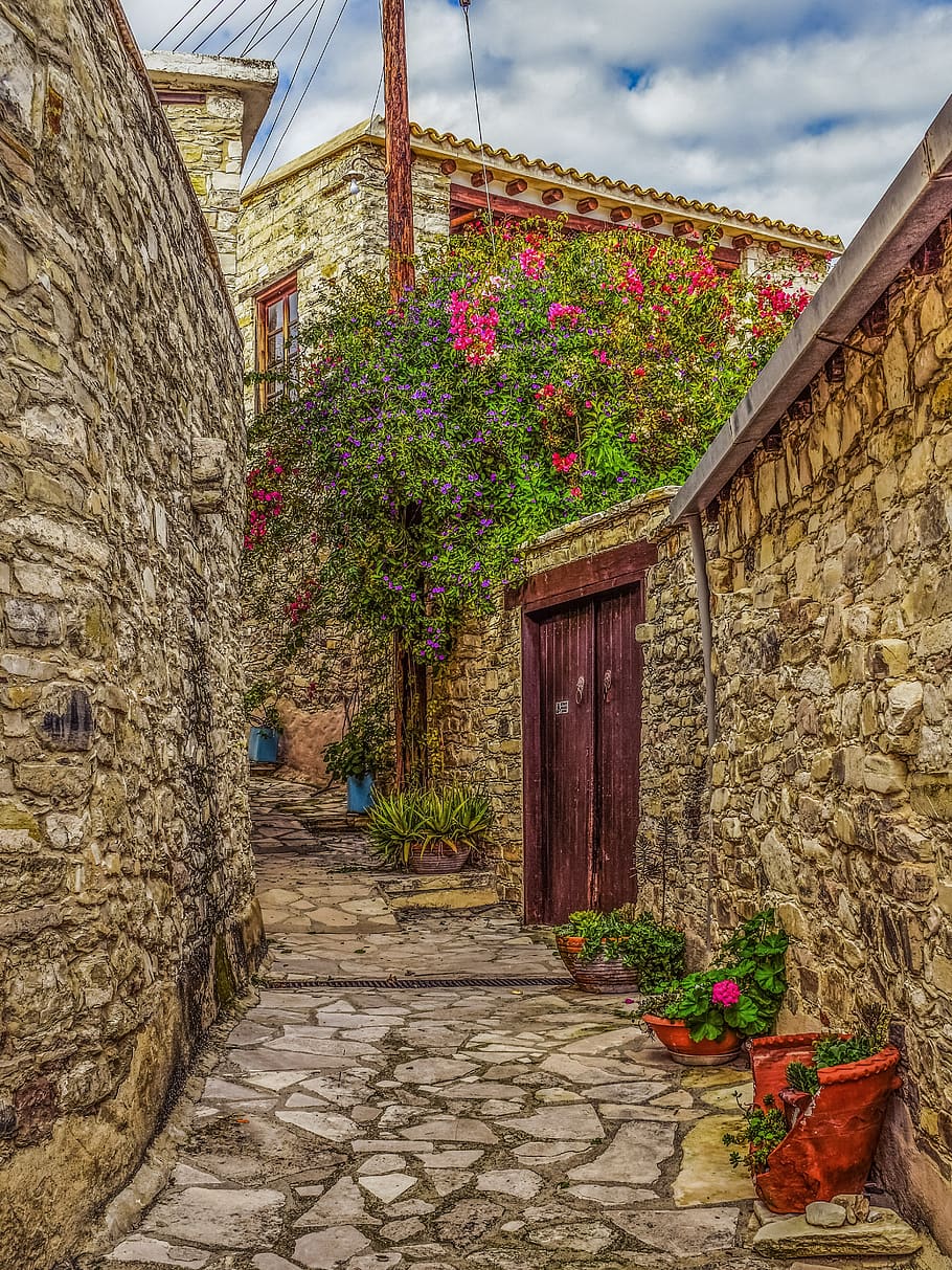 architecture, traditional, backstreet, houses, wall, stone HD wallpaper