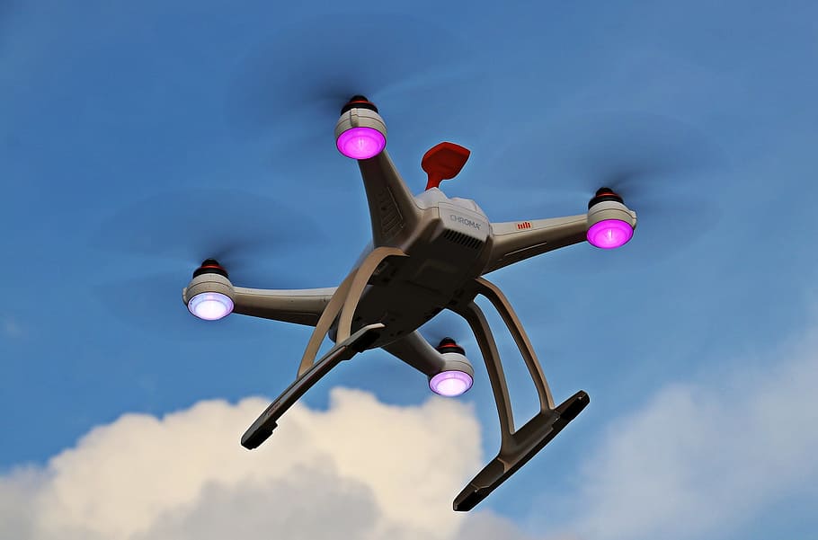 drone, flying, object, machine, high, height, fan, sky, air vehicle HD wallpaper