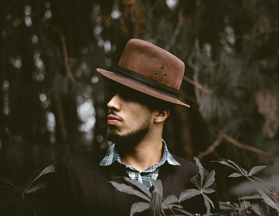people, man, guy, hat, fashion, nature, tree, outdoor, model HD wallpaper