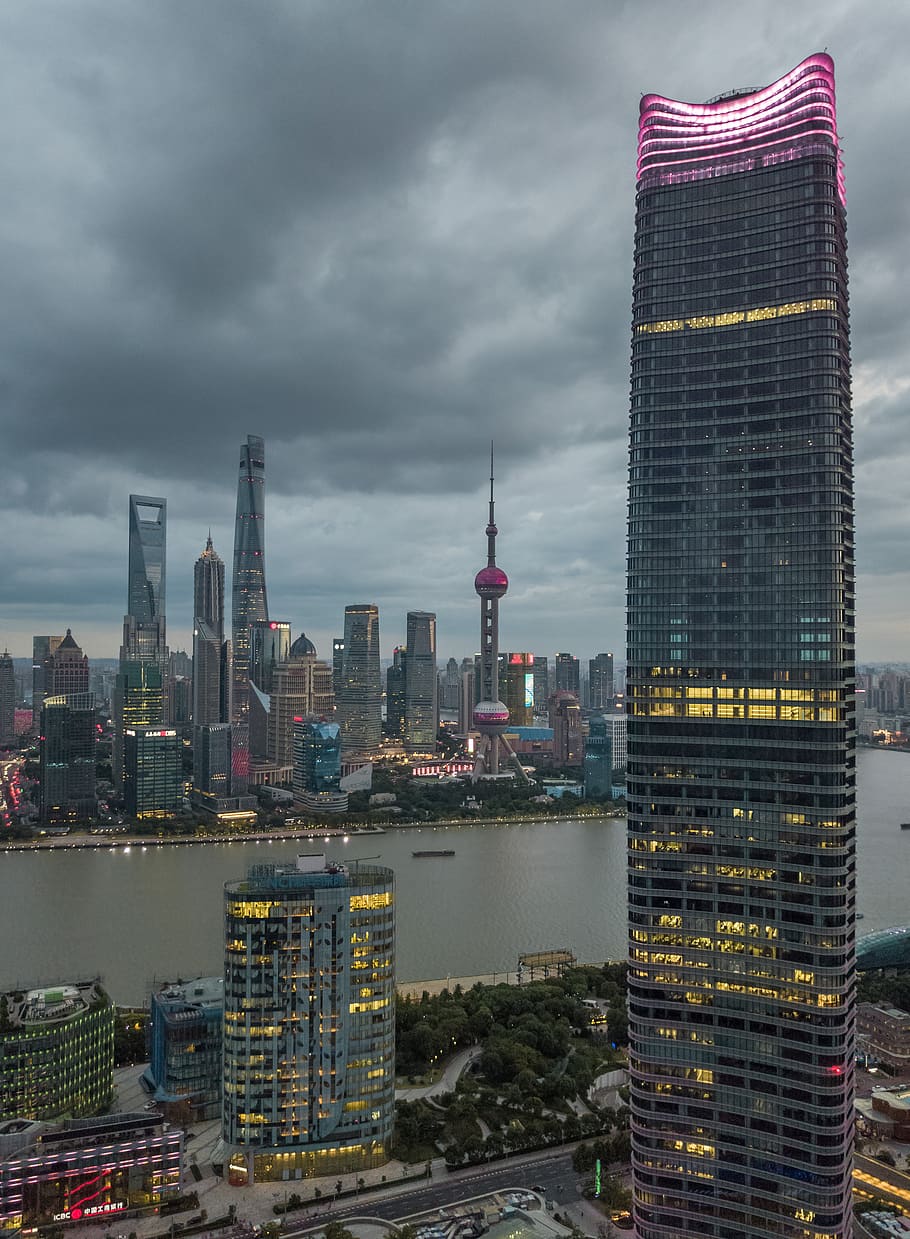 china, lujiazui, building exterior, architecture, built structure HD wallpaper