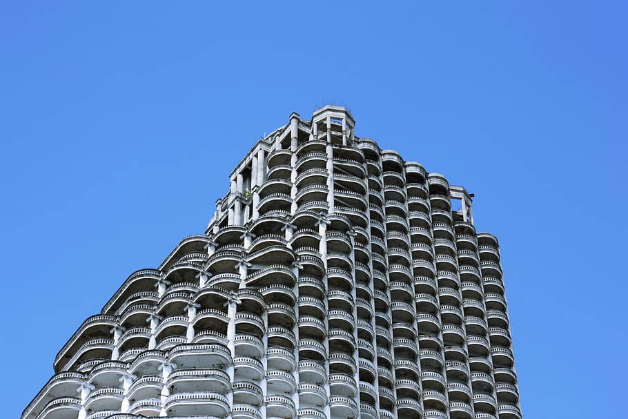 thailand, building, low angle view, sky, built structure, blue HD wallpaper