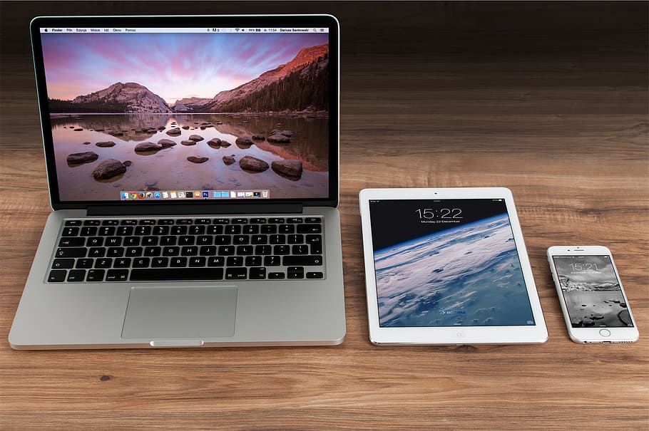 macbook, laptop, computer, ipad, iphone, mobile, tablet, technology HD wallpaper