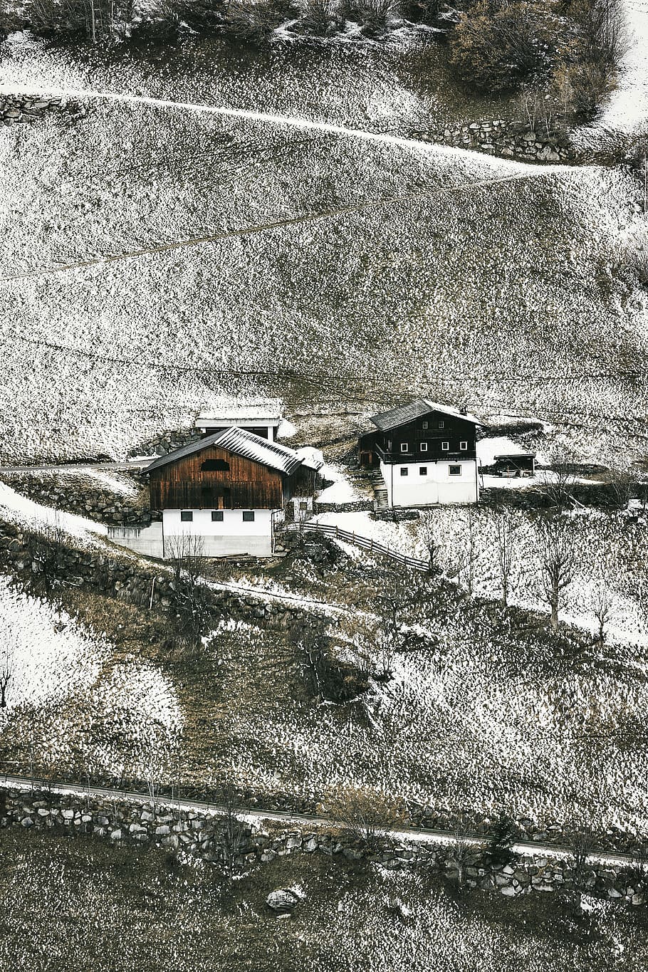 Bird's Eye View of Houses, altitude, architecture, buildings HD wallpaper