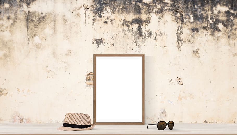 poster, mockup, wall, interior, realistic, indoors, decoration HD wallpaper