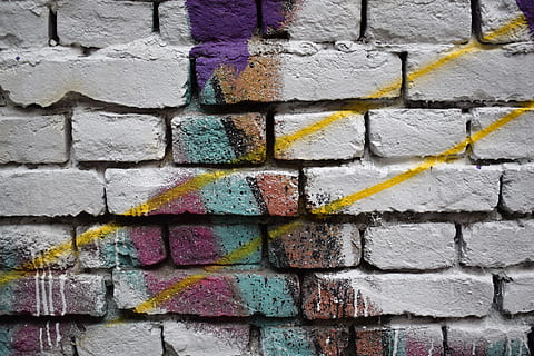 abstract painting brick wall, belgrade, serbia, art, urban, city HD wallpaper